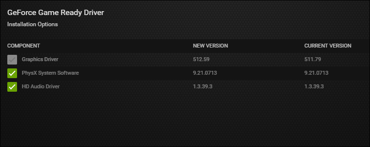 ویژگی Game Ready Drivers برنامه GeForce Experience 
