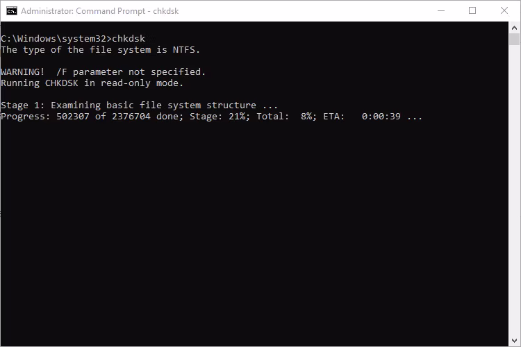 نحوه استفاده از دستور ChkDsk