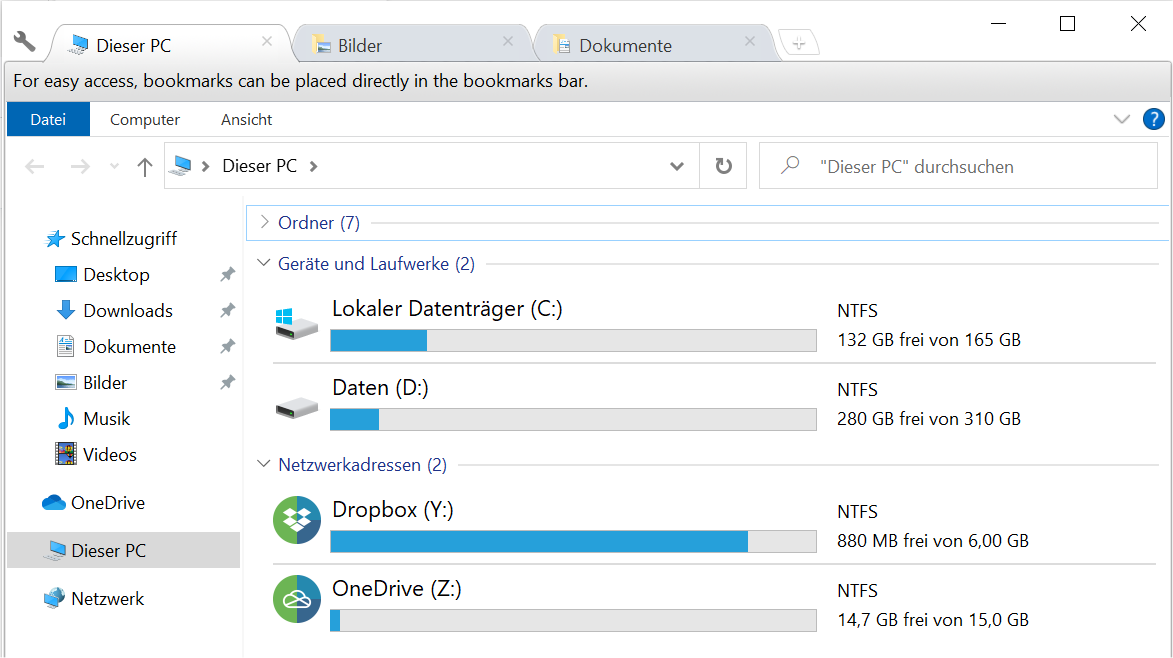 Windows Explorer با Tabs
