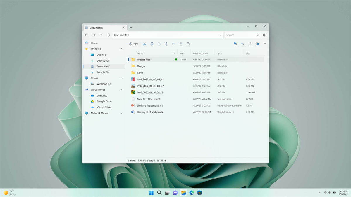 برنامه Files